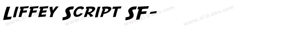 Liffey Script SF字体转换